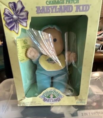 Cabbage Patch Kids Babyland Kid Baby Doll Light Blue Eyes No Hair Original Box