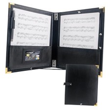 Elastic Music Sheet Holder 9.5" x 12" PU Leather Choir Pack of 1 Elastic Cords