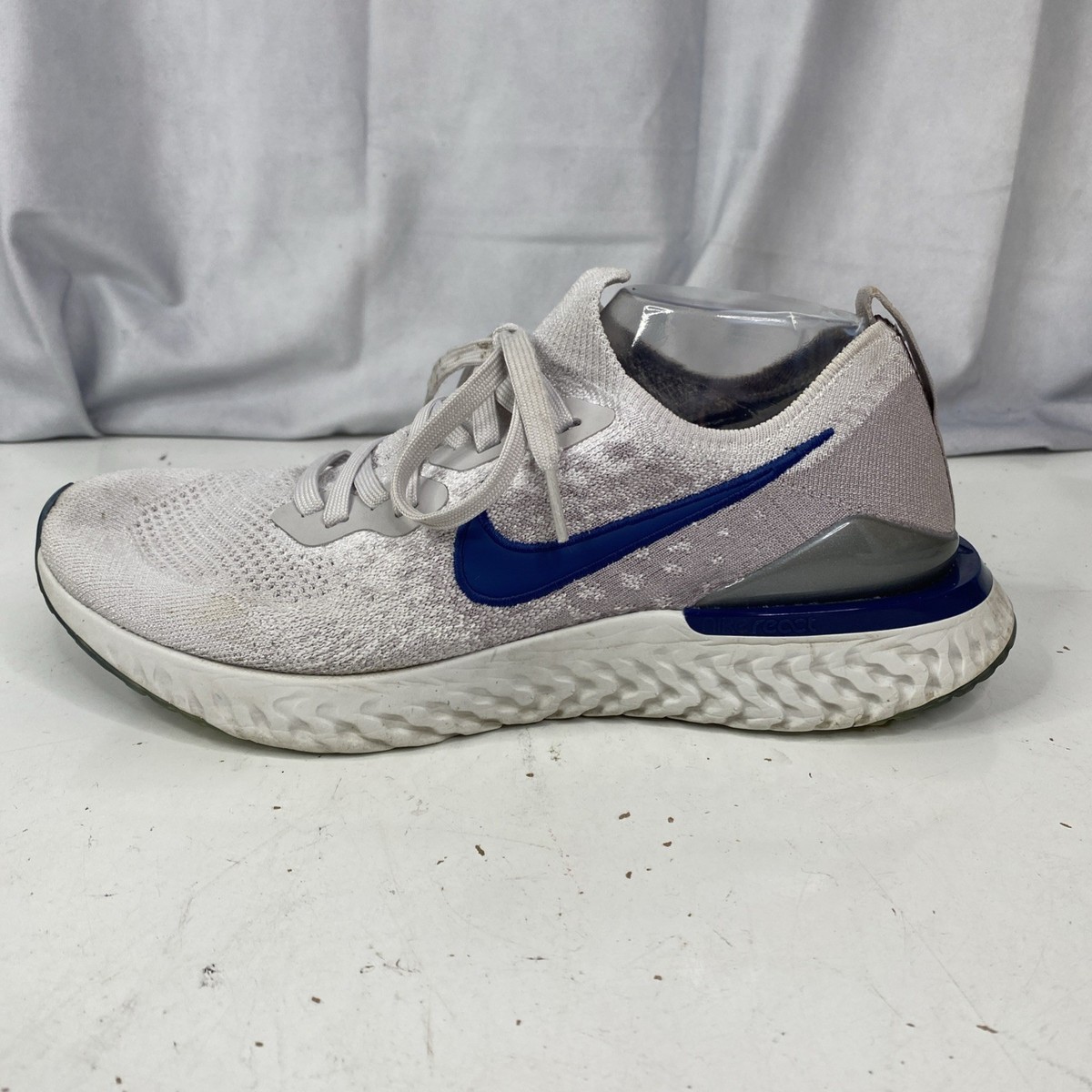 Nike Epic React Flyknit Grey/Blue BQ8928-015 Men's Size