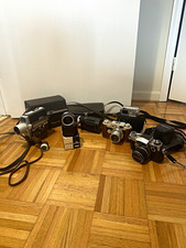 Vintage Camera Lot Miranda Sensorex Argus Bell  Howell Soligor Lenses Cases