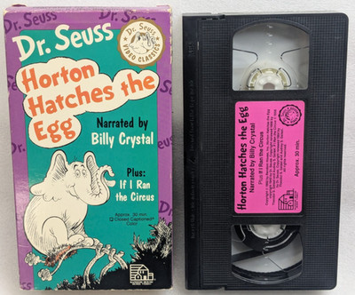 Dr Seuss Horton Hatches The Egg If I Ran Zoo Billy Crystal VHS 1992 Random House