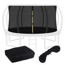 Top Ring Trampoline Enclosure Net Replacement-for 10ft 8 Curved Poles Top Ring S