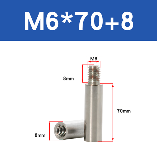 Tuercas redondas extendidas M4-M12 A2 SS, pernos de rosca hembra, tornillo de hombro hueco - Imagen 93 de 119
