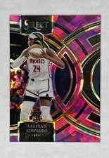 2024 Panini Select WNBA - Premier Level Aaliyah Edwards #130 Pink Ice Prizm (RC)