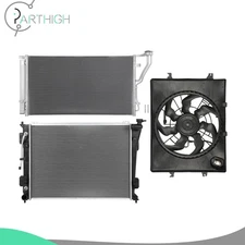 Cooling Fan and Radiator Condenser Assembly For 2011-2012 Hyundai Sonata