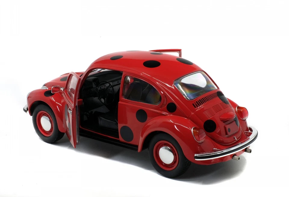 VW Beetle 1303 ladybug red diecast model car S1800509 Solido 1:18 - Image 2 of 4