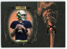 2022 Jack Coan Wild Card Matte Rookie Smoking Guns Orange
