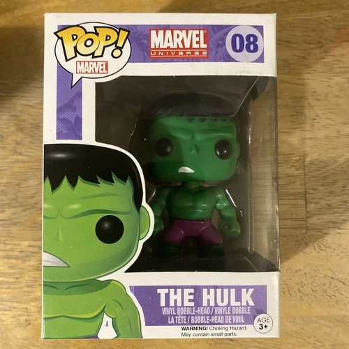 Funko Pop The Hulk 08 Marvel Universe Vinyl Bobblehead Comics 2011 Pop!
