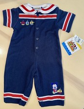 Vintage 1996 Disney Babies Mickey Mouse Sailor Romper NWT Deadstock Boys 3-6M