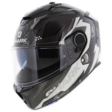 Casco moto Shark Spartan GT Carbon - Urikan nero lucido bianco carbonio -...