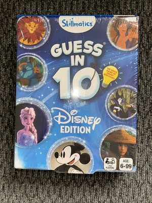 Skillmatics Guess in 10 Card Game DISNEY EDITION 2-6 Player Age 6-99 NIB! (F5)