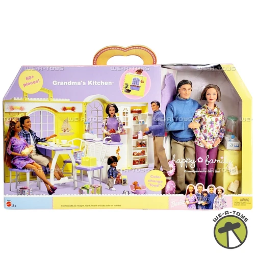 Barbie Happy Family Bambola Cucina della Nonna Set Regalo Playset 2003 Mattel B9880