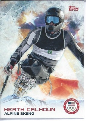 2014 Topps US Olympic & Paralympic HEATH CALHOUN Alpine Snow Skiing Downhill