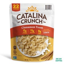 Catalina Crunch Protein Cereal - Cinnamon Toast, No Artificial Flavors, 22Oz Bag
