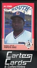 Popeye Cole 1990 SportsPrint Carolina League All-Stars #30 Durham Bulls