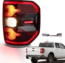 LED Black Taillights Compatible with Ford Maverick Lariat 2022 2023 2024 Tail...