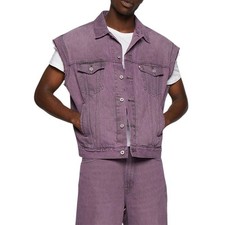 Levi's Herren Jeansweste Lila Trucker Befreiung Stolz Rx3 Größe S