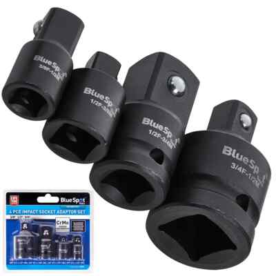 Schlagschrauber Steckschlüssel Adapter Set 4 Stück 1/4'''' 3/8'''' 1/2'''' Step Up/Down Reduzierstück