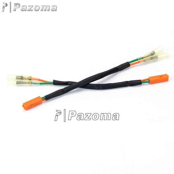 Cables indicadores enchufe adaptador señal de giro para Kawasaki Ninja ZZR Z1000 Z750 Z800 Foto 3 de 4