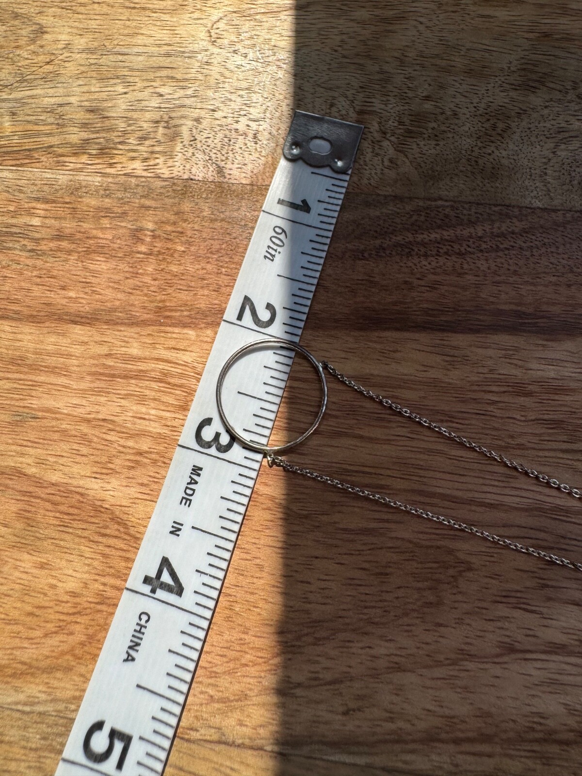 Solid .925 Sterling Open Circle or Eternity Neckl… - image 7