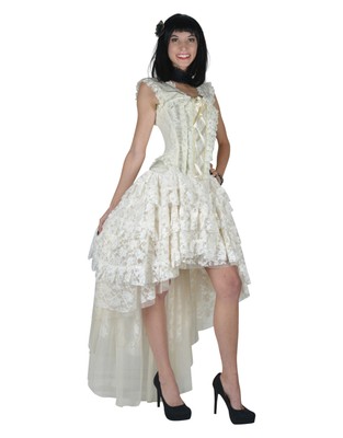 cream corset dress