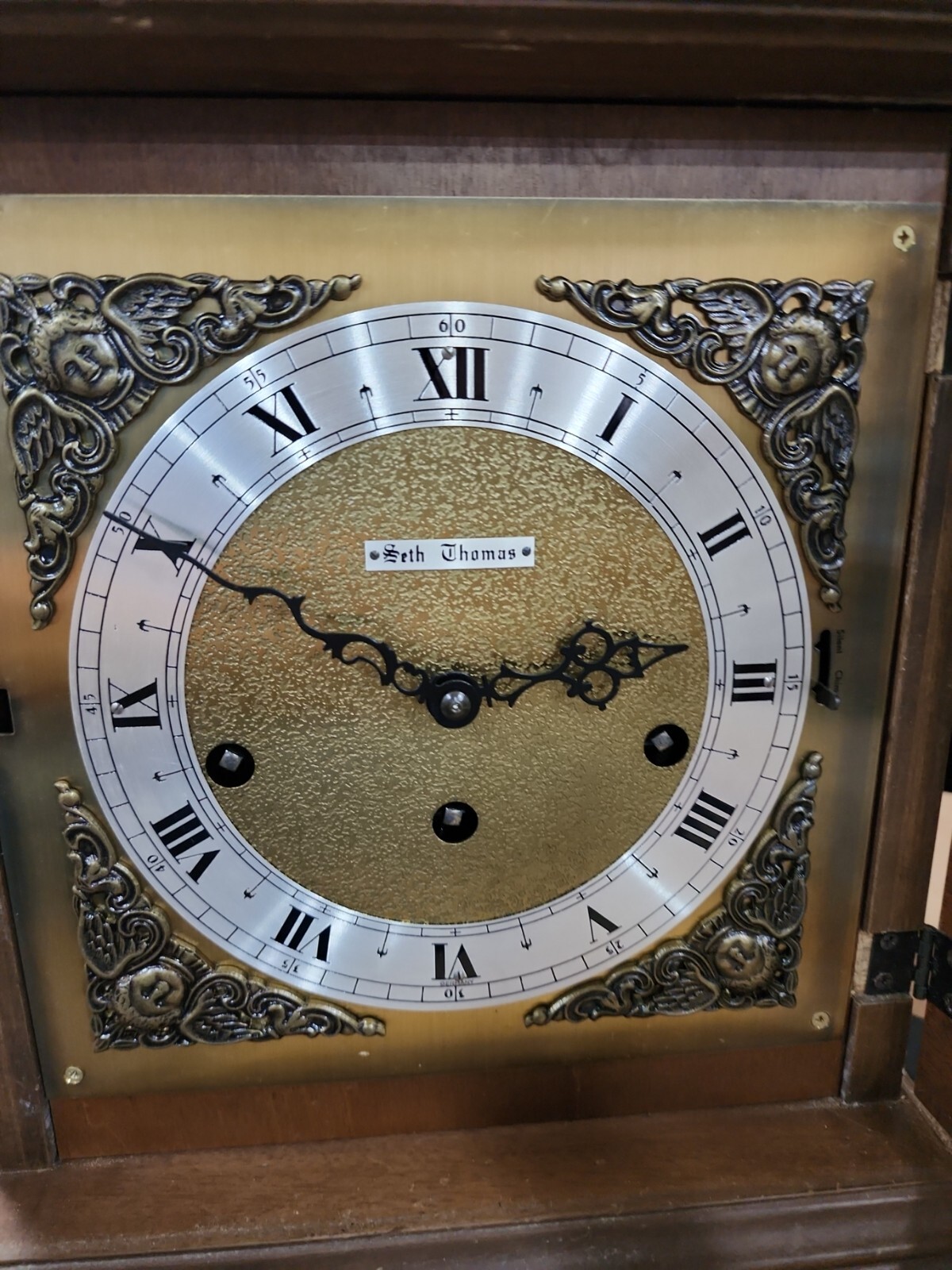 Seth Thomas 8Day Legacy3W 1314000 Mantel Table Clock Westminster