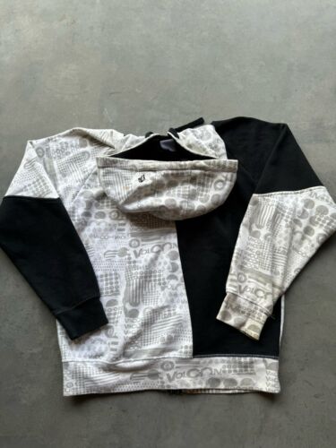 Vintage Y2K Opium Cyber Punk Volcom AOP Full Zip Skate Hoodie Mens Size Medium - Picture 9 of 9