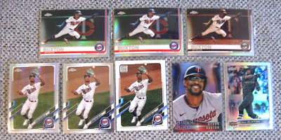 BYRON BUXTON 8-CARD LOT 2019-22 Topps Chrome Refract/Sepia/Prism/Adv. Stats/SS