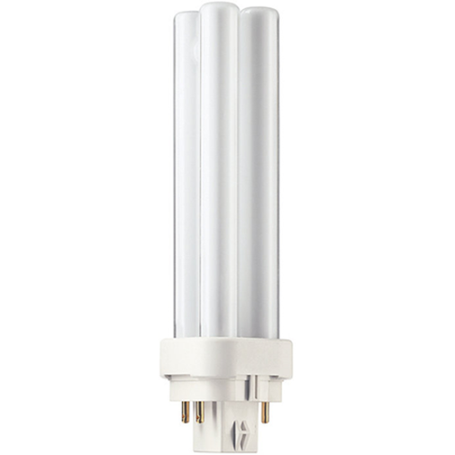 1 bombilla CFL en forma 2D G24q-2, 18 W, 3000K, tono blanco cálido - Imagen 1 de 3