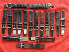 Genuine Leather Wristwatch Watch Strap Band Women Men Size 18mm Strap Belt