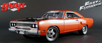 1970 PLYMOUTH ROAD RUNNER ORANGE 440 FAST & FURIOUS CAR GMP 1:18