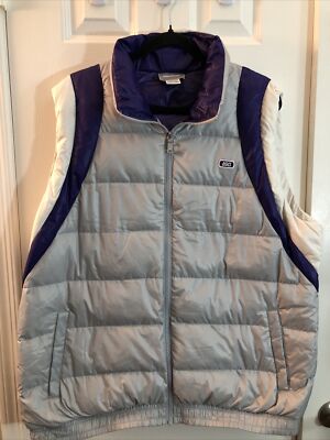 ASICS TIGER PUFFER DOWN FEATHER FULL ZIP VEST SIZE 2XL