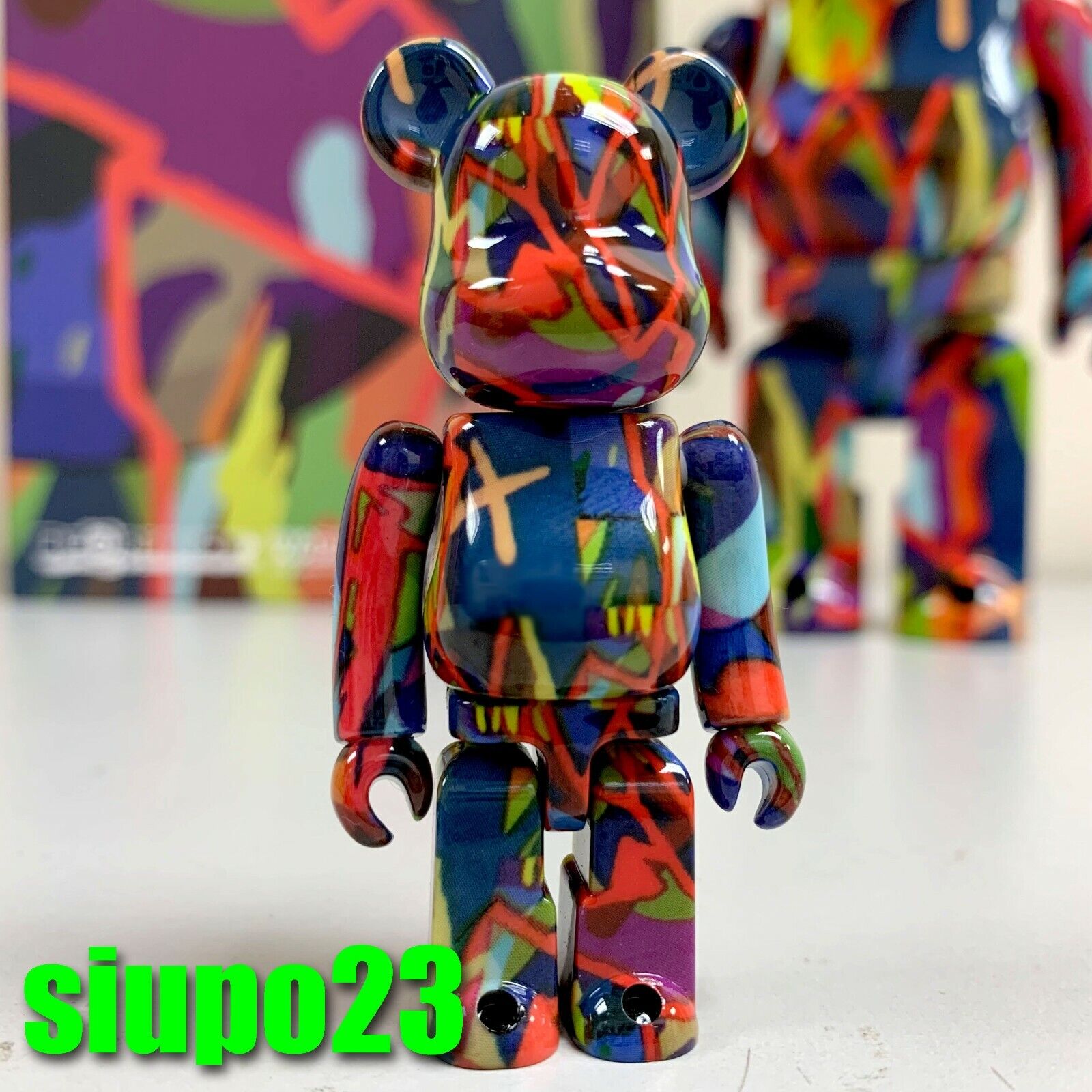 Medicom 400% + 100% Bearbrick ~ Kaws Tension Be@rbrick