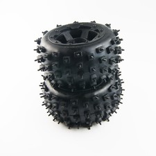 Rear knobby Ice tires wheel with screws for hpi rovan km baja 5b 5t buggy