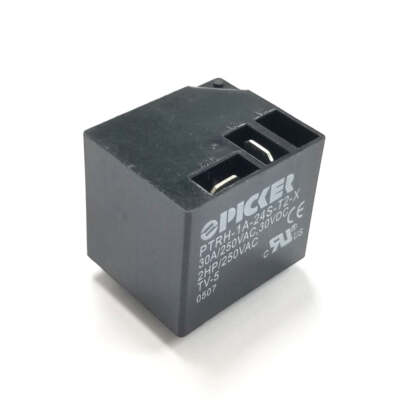 Picker PTRH-1A-24S-T2-X 24 Volt DC Coil SPST-NO Normally Open PC Mount Relay 30A
