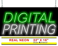 Digital Printing Neon Sign | Jantec | 32" x 16" | Copy Room Business Printer Ink