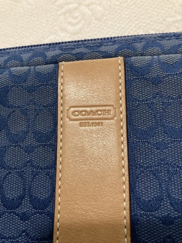 blue Coach labtop bag - Picture 5 of 5