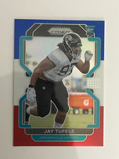 JAY TUFELE #440 2022 PRIZM NFL FOOTBALL RED WHITE BLUE RWB PRIZM PARALLEL RC