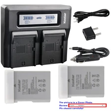 Kastar Battery LCD Dual Fast Charger for Nikon EN-EL14a & Nikon Coolpix P7800
