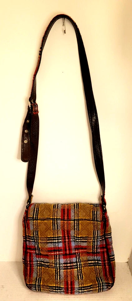 Vera Bradley Highland Patchwork Bandolera a Cuadros Sillín Bolso Cartera Envío Rápido Foto 4 de 4