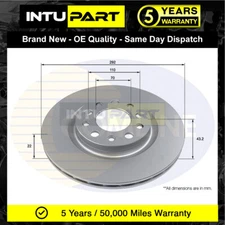 Fits Alfa Romeo Giulia 2015- 2.0 2.1 D JTDM 2.2 Intupart Rear Brake Disc