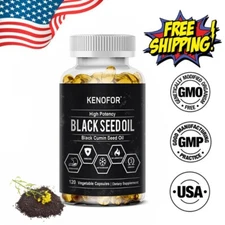 Black Seed Oil 500 Mg, Cold Pressed, Non-GMO, Vegan, Premium Black Seed