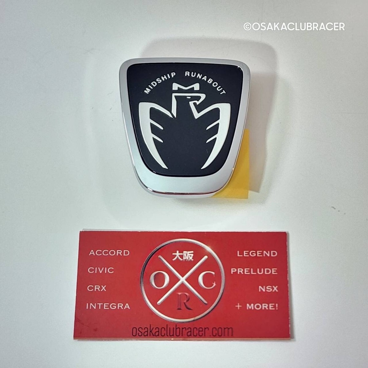 Genuine OEM Toyota MR-S Black Front Emblem Badge 00-05 MR2 Spyder