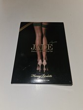 Honey Birdette Jade Azure Stockings Luxury Thigh High Stay Ups size Large new