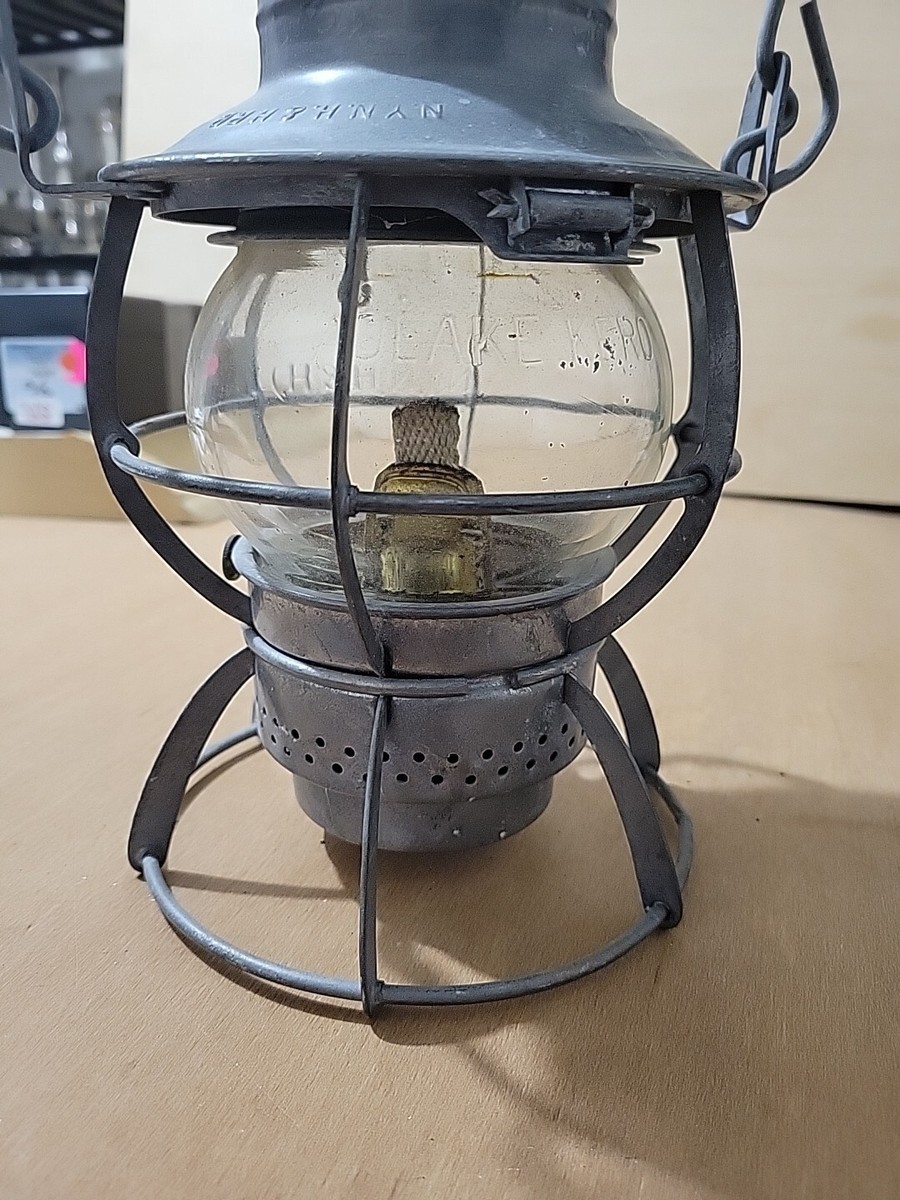 RARE ANTIQUE DRESSEL ARLINGTON NJ RAILROAD LANTERN, N.Y.N.H. RARE ANTIQUE DRESSEL ARLINGTON NJ RAILROAD LANTERN, N.Y.N.H.