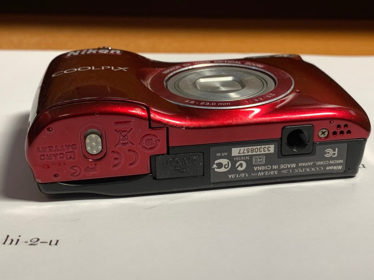 Nikon COOLPIX L26 16.1MP Digital Camera Lens + BATTERY DOOR