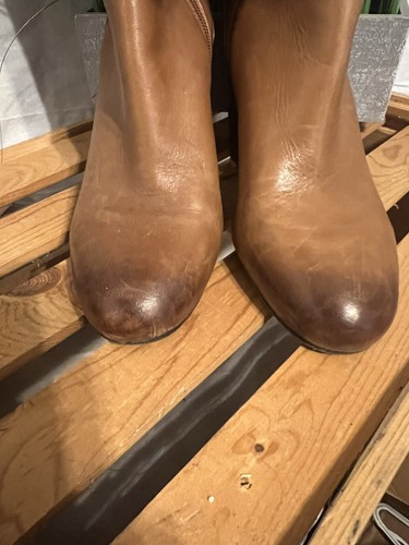#7500. Vince Camuto "Sydney" Heeled Cognac Knee-High Riding Boot. Size 8.5 - Picture 3 of 15