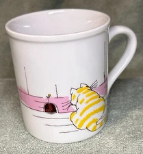 The Toscany Collection Christmas Holiday Cat & Mouse Game 8 oz. Coffee Mug Cup