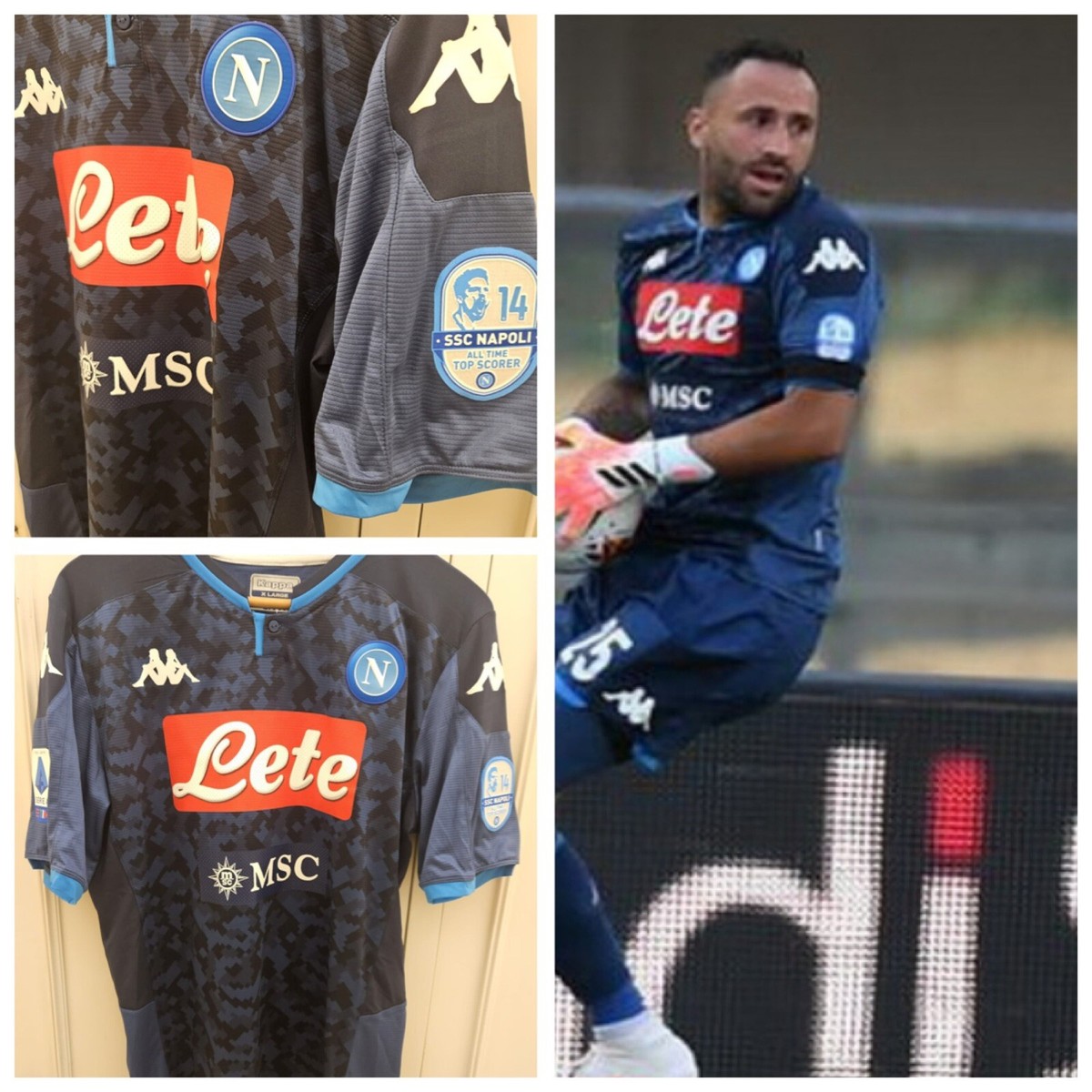 Maglia Napoli Calcio 2020 Match Issue Jersey Ospina XL Ufficiale