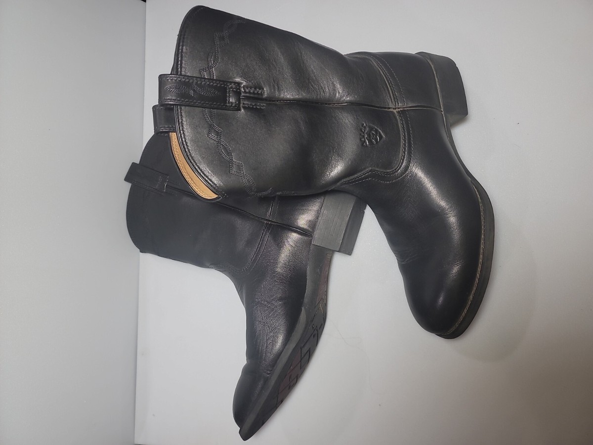 Ariat Heritage Roper Western Black Boots Mens Size 9EE | eBay display picture 2